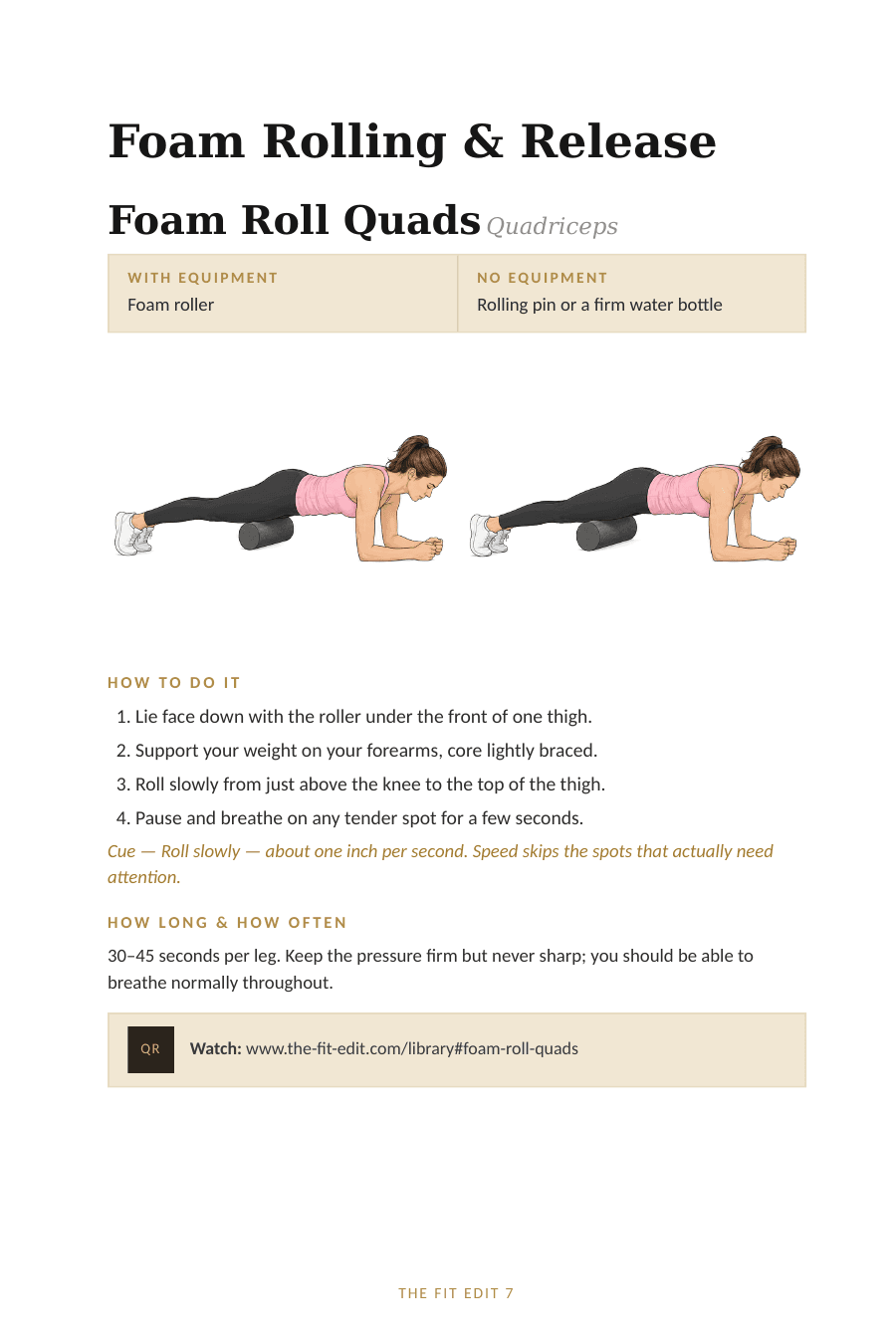 Exercise Library from The Recovery Edit