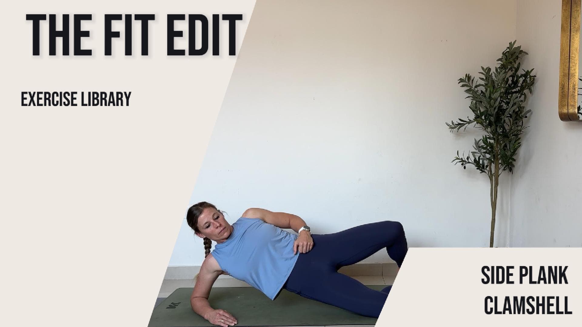Side Plank Clamshell