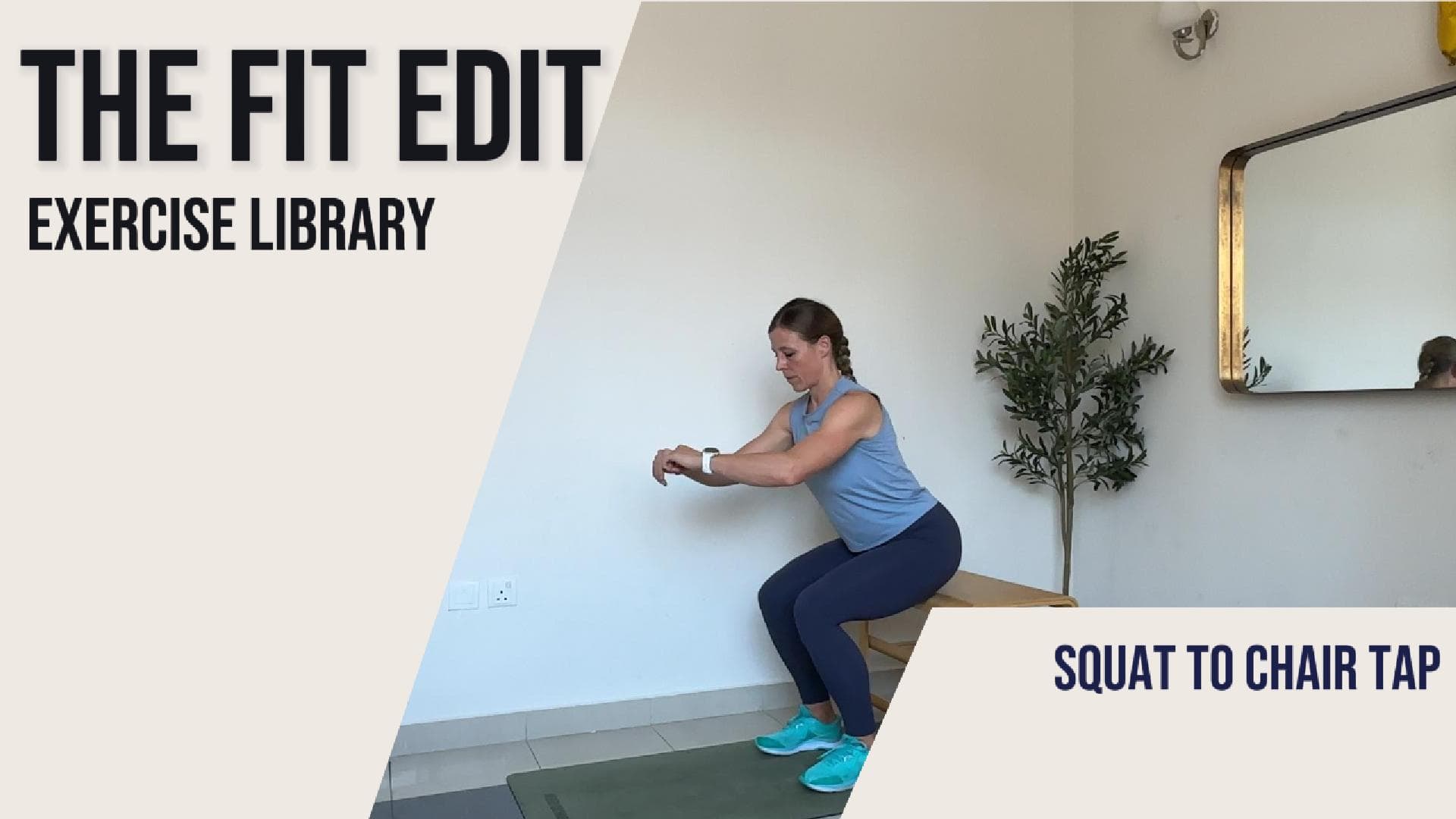 Squat to Chair Tap