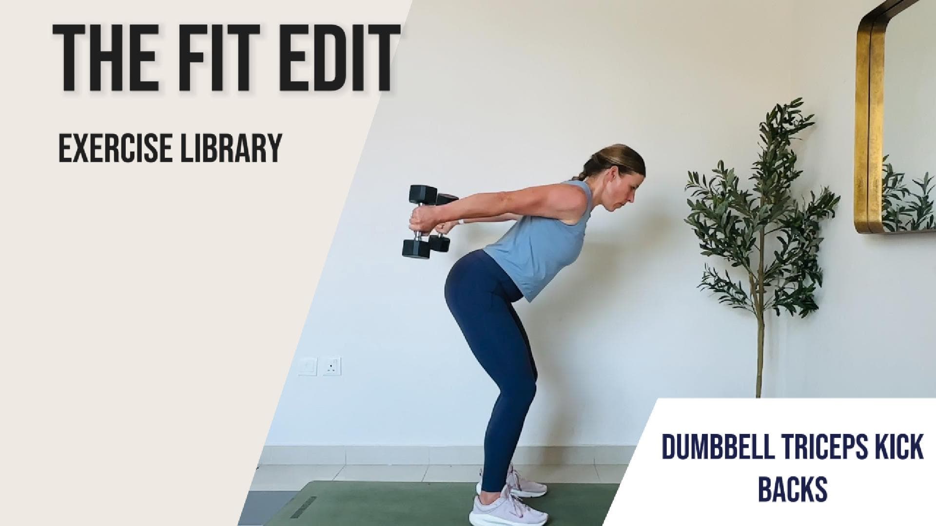 Dumbbell Triceps Kickback